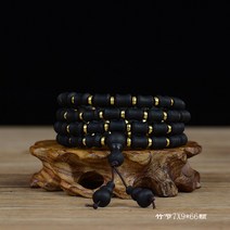 불교 염주 팔찌 Agarwood 팔찌 침수 물 흑단 고재 통나무 베트남 나트랑 흙 셴 불 비즈 남성 팔찌 여성 108 묵주 비즈