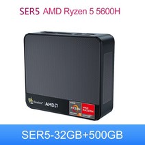 초소형미니pc 게이밍 미니컴퓨터 데스크탑Beelink SER6 6600H Pro AMD Ryzen 7 5 5560U WiFi6E Windows 11, 04 SER5 5600H 32G 500G_02 UK