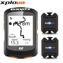 [m2속도계] 한글판 엑스플로바 X2 자전거 GPS 스마트 네비게이션 속도계, 2. 엑스플로바 X2 번들셋