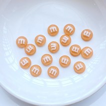 새로운 귀여운 8mm 미니 혼합 M 문자 시리즈 수지 플랫 백 카보 숑 스크랩북 카와이 장식 액세서리 50 개, [01] G