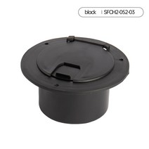 캠핑카 카라반 원형 전기 케이블 코드 해치 RV 트럭 보트 요트, 01 black