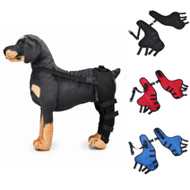 강아지슬개골보호대 dog leg guard 애완 동물 무릎 패드 가드 가드 오른쪽 왼쪽 개 다리 관절 수술 후 재활 케어 다리 보호 재킷, 푸른, 협력사, 리터 20.5-30kg