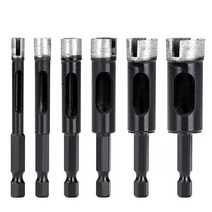 철공용드릴비트 세트 1PCS 6mm 8mm 10mm 12mm 14mm 16mm 육각 생크 소결 대리석 화강암 구멍 오프너 Brazed 다이아몬드 세라믹 타일 드릴 비트, 3.1mm