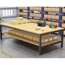 철제 원목 작업대 작업장 공방 책상 공구 작업다이, (2단 4단) 120X60X74cm, 1개