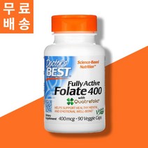 닥터스베스트 활성 엽산 Quatrefolic 400mcg 90정 식물성 베지캡슐 Folate 활성형 엽산