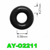 100 개/대 자동차 부품 고무 씰 oring 맞는 델파이 2 세대 노즐 도요타 OEM25335146 AY-O2211