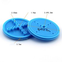 2*42mm 풀리 D 홀 풀리 TT 모터 휠 DIY 벨트 드라이브 소형 휠 플라스틱 드라이브 휠|Pulleys|, 1개, 단일, blue