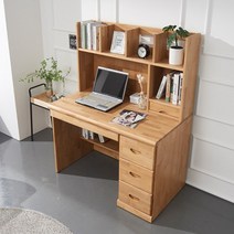 우아미가구 카서 엘다 원목 편수책상 세트 C형