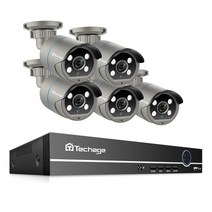 AI 인공지능 8CH 400만화소 IP카메라 5대 TECHAGE PoE CCTV, 상세페이지 참조