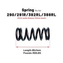 EXA 290 291R 및 DNM DV-22 스쿠터 자전거 후면 충격 흡수 특수 스프링 30.4-95mm DV-22AR, 03 95mm-350lbs