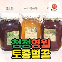 강원도 토종 벌꿀 2022년 무농약 햇벌꿀 천연벌꿀 감로꿀 밤꿀 야생화꿀 피나무꿀 아카시아꿀 2.4kg 농장 산지직송, 2022년 채밀 토종 아카시아꿀 2.4kg