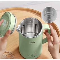 콩물만들기 두유제조기 콩국수 가정용 콩국물 믹서기, 그린 (460ml)