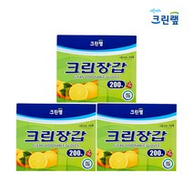 기타 크린랩 크린장갑 200매 x 3개 일회용 위생장갑, 크린랩 위생장갑 200매 x 3개 /