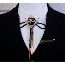 타이슬링 넥타이 큐빅 남성 볼로타이 루프 루프타이 부엉이