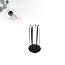 조이프렌드 튼튼한 철제 종이컵 수거함 홀더 컵수거기 모음, 아이언블랙 1단 수거함, 1개