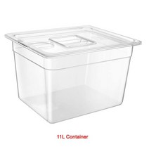 스테인레스 스틸 Sous Vide Rack 및 11L Sous Vide Cooker Containers 침수 식 순환 기용 분리형 분배기 분리기 세트, 11L 용기, 중국
