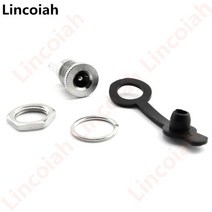 125 개대 dc099 5.5mm x 2.1mm dc 전원 잭 소켓 암 패널 마운트 커넥터 금속 5.52.1, dc099 5.5-2.1mm, 1개