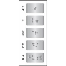 점자표지판(알루미늄/27x15mm)엘리베이터층수 사인