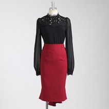 스커트홀릭 SK2336 클래식 빽튜립 H라인 스커트