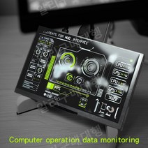 컴퓨터 미니 모니터 바이오스 온도 팬 속도 모니터링 7 인치 IPS 화면, 5인치 IPS 800x480
