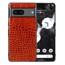 레트로케이스 Google Pixel 7 7Pro 6A 5 용 리얼 프리미엄 정품 가죽 휴대폰 케이스 하우징 뒷면 커버, 03 For Pixel 6 Pro (5G), 04 Brown