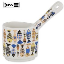 블루피쉬 도자기 주걱+주걱통세트, 1세트