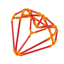 Hape Flexistix 빌딩 크리에이티브 시공 키트 66 대나무 조각