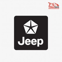 첫차꾸미기 Jeep 지프로고 데칼스티커 자동차꾸미기 튜닝스티커 데칼시트 20대남성, 1개, 그레이 대형