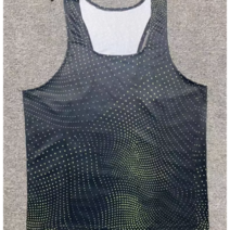 스포츠웨어 러닝 반바지 마라톤싱글렛 상의, XL, 30, 03.다이아몬드 검은 조끼