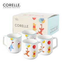 코렐코디네이츠 코렐 코디 푸와 친구들 머그 4P 선물 세트