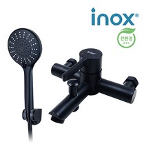 JT-A600 BLACK SUS304/스텐레스 인테리어 디자인 벽붙이 욕실 욕조 샤워겸용 수전, 기사설치요청(설치비 현장결제)