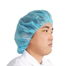 하가소모 일회용 부직포 위생모자 헤어캡 50매, 04 일회용헤어캡 20g (50매,파란색) 라운드형