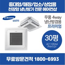 삼성 천장형 에어컨 4way 냉난방기 프리미엄 30평 (AC110RA4PBH1SY)