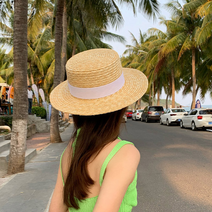 둥근 여성 패션 라탄모자 21_HAT_059