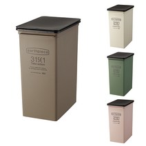 Like-it 31SE1 카페휴지통 (분리수거함), 브라운, 푸쉬25L