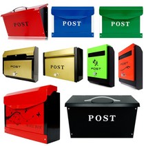 철재벽걸이우편함 고급 주택 단독우체통 빨간색외, 19.고급우편함 MBS400GREY