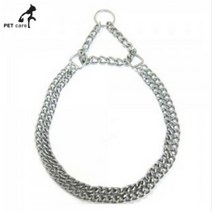 헬로도기 더블 초크체인 강아지산책줄 2.5mm x 55cm