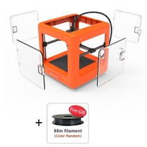 목업제작 3D프린터 나노 미니 3D 프린터 DIY 장난감 Modle 인쇄 교육 Impresora 3d 어린이 선물 지역 창고에서 FDM 3D 프린터, 협력사, A2-주황색 추가 창