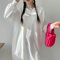 다잇템 여자 박시핏 벌룬 튜닉 맨투맨 미니원피스 (9434370)