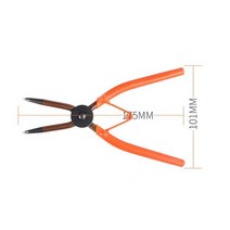 스냅링 플라이어휴대용 크롬-바나듐 스틸 내부 외부 유지 클립 Circlip 펜치 압착 손 구부러진 스트레이트, 04 inner bend