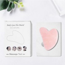 얼굴라인 괄사마사지기 롤러 Guasha 도구 스톤 Guasha 혈액 순환 촉진에 사용 독소 제거 스크레이퍼 Gua Sha 도구 50, 핑크 - 상자, 협력사