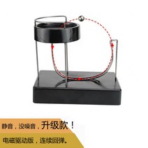 키네틱아트 무한동력 진자운동 스윙스틱 스탠딩모빌 영구동역학디프레시보드아트진자인플루언서볼순환키네틱아트틱톡, 2블랙전자구동충전식