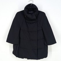 빈티지다온 올리브데올리브 여 7부 웰론충전 망토형 자켓 블랙2