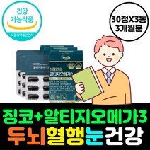청소년 기억력 눈 건강 두뇌 영양제 징코 알티지 오메가3 식약처인증 뇌 에좋은 은행잎추출물 GINKGO 건조 개선 혈행 EPA DHA RTG 머리 공부 집중력 수능 혈관 혈액 학생