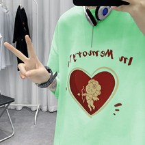 박시반팔티 2022 여름 캐쥬얼 남성 커플 타입 A4111T0162 P25 4996892406