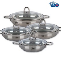 ELO 스텐레스 전골냄비 20-28cm 스텐전골 인덕션냄비 삼중바닥 조림냄비 국냄비, 선택04-ELO스텐전골(28cm)