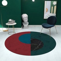 벨기에카페트 스페인카페트 북유럽 스타일 라운드 카펫 거실 장식 침실 러그 미끄럼 방지 소파 공간 홈 두