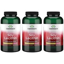 스완슨 Swanson Soy Lecithin 1200mg 소이 레시틴 180정 3병, x, 1개