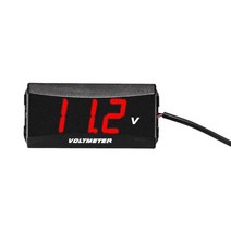 Waterproof voltmeter DC 5V-30V 0.56 inch LED Display Digital Panel Volt Voltage Meter Tester 12V 24V, [01] as pic