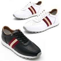 남여공용 소가죽 라인 스니커즈 키높이 운동화